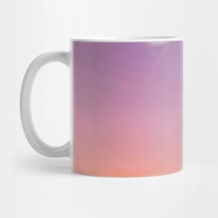 Blue, purple and pink sunset with the plane Mug